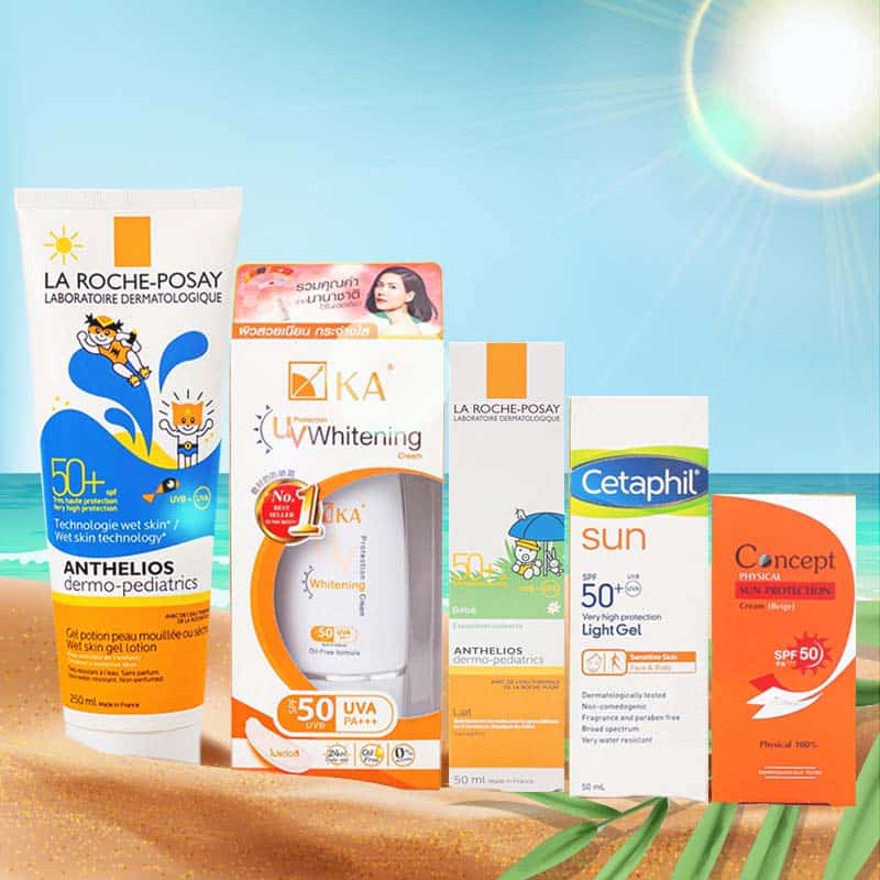 ครีมกันแดด/บำรุงหลังออกแดด