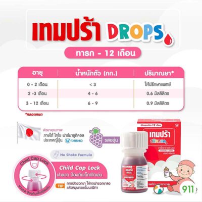 วิธีกิน เทมปร้าดรอป