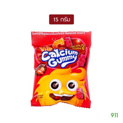 ไวต้าซี แคลเซียม วิตามินซี กลิ่นสตอเบอรี่ 15 กรัม