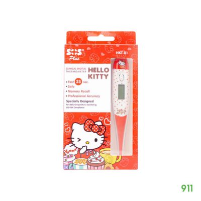 เครื่องวัดอุณภูมิ คิตตี้สีแดง