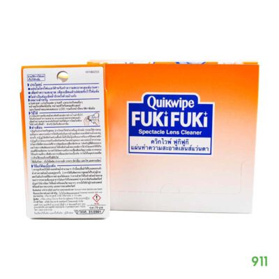 Quikwipe Fuki Fuki Spectacle Lens Cleaner แผ่นไมโครไฟเบอร์