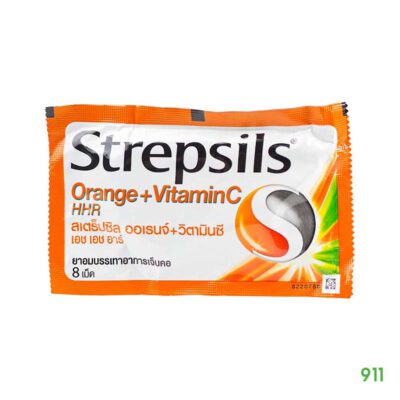 สเตร็ปซิล ออเรนจ์+วิตามินซี เอช เอช อาร์ Strepsils Orange+Vitamin C HHR