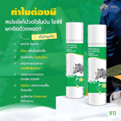 ไรโนบัน ไอซ์ซี่ สเปรย์ Rhinobun Icy Spray