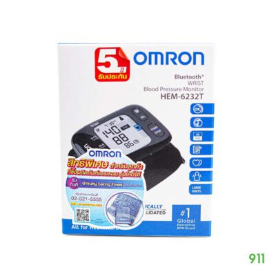 omron HEM-6232T เครื่องวัดความดัน ความดันสูง ข้อมือ ความดันต่ำ