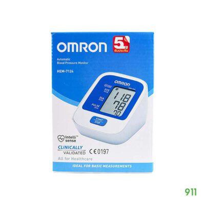 ออมรอน เครื่องวัดความดันโลหิตอัตโนมัติ รุ่น HEM-7124 Omron Automatic Blood Pressure Monitor HEM-7124