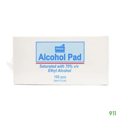 โพส แอลกอฮอล์ แพด แผ่นผ้าชุบเอทิลแอลกอฮอล์อิ่มตัว 70% v/v
