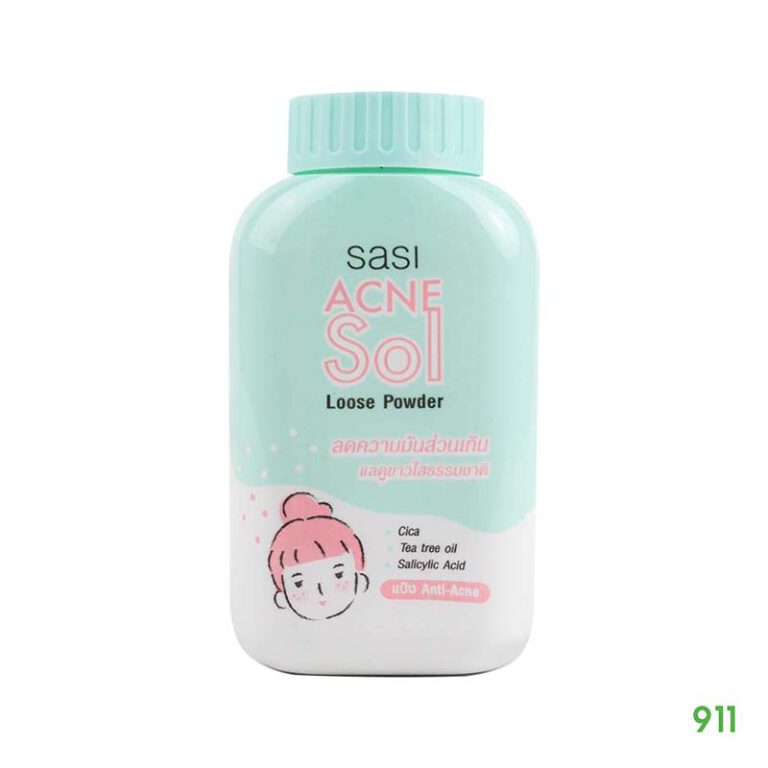 ศศิ แอคแน่ โซล ลูส พาวเดอร์ แป้งฝุ่นคุมมัน Sasi Acne Sol Loose Powder ...