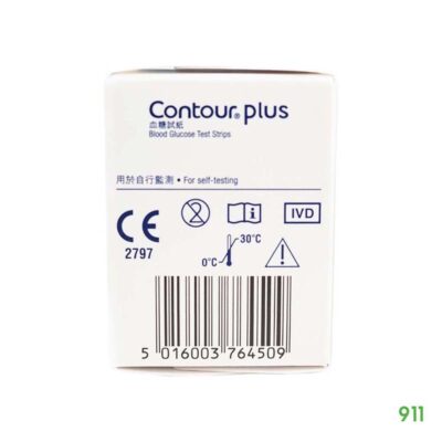 แผ่นตรวจน้ำตาล contour plus