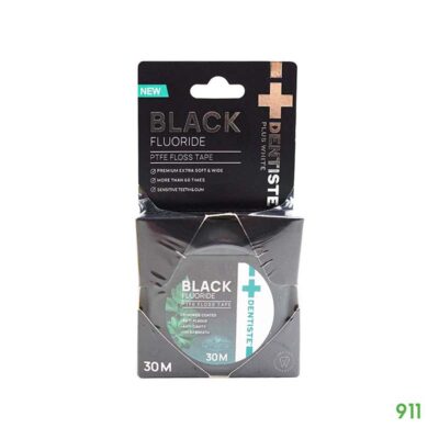 Dentiste Dental Black PTFE Floss Tape with Fluoride