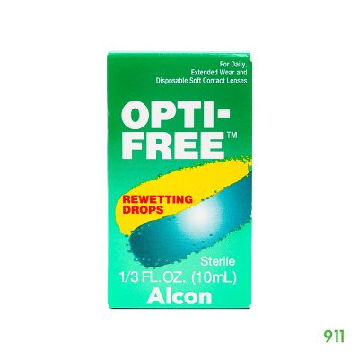 ออพติ-ฟรี รีเวตติ้ง ดรอปส์ ผลิตภัณฑ์สำหรับการดูแลเลนส์สัมผัส Opti-Free Rewetting Drops