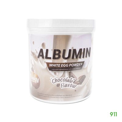 ผงโปรตีนไข่ขาว อัลบูมิน รสช็อคโกแลต 400 กรัม DP&S Albumin White Egg Powder Chocolate Flavour 400 g