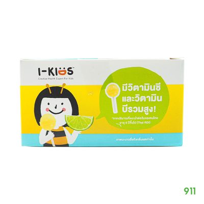 ไอ-คิดส์ ป๊อปส์ รสมะนาว ลูกอมวิตามิน
