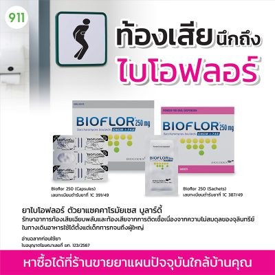 ไบโอฟลอร์ 250 มก. Bioflor 250mg