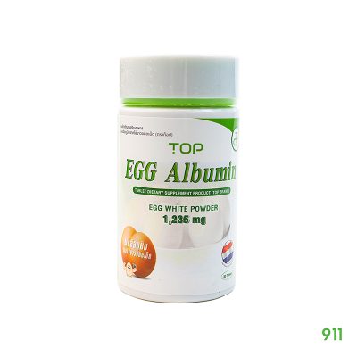 ผลิตภัณฑ์เสริมอาหารอัลบูมินจากไข่ขาว ชนิดเม็ด ตราท็อป Top Egg Albumin