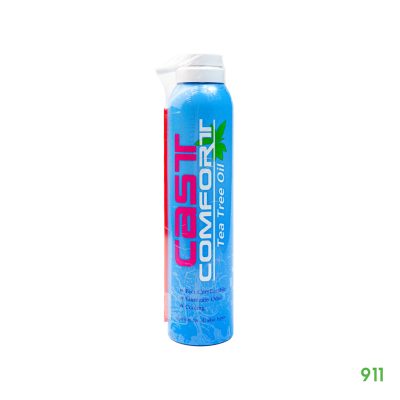 คาส์ท คอมฟอร์ท สเปรย์แป้งน้ำสำหรับผู้ใส่เฝือก Cast Comfort Tea Tree Oil