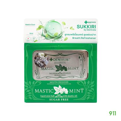 สุกกิริ บาย เดนทิสเต้ เม็ดอมกลิ่น เปปเปอร์มิ้นต์ Dentiste Sukkiri Mastic Mint Breath Refreshener