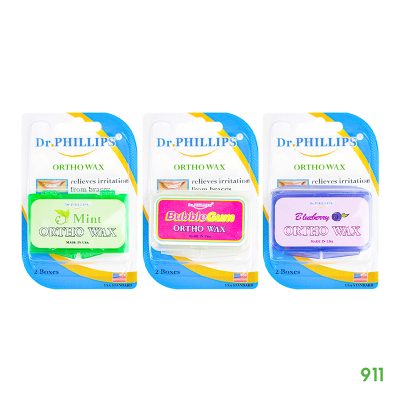 [ลด ล้าง สต๊อก] ด็อกเตอร์ฟิลลิปส์ ขี้ผึ้งสำหรับคนจัดฟัน Dr. Phillips Ortho wax