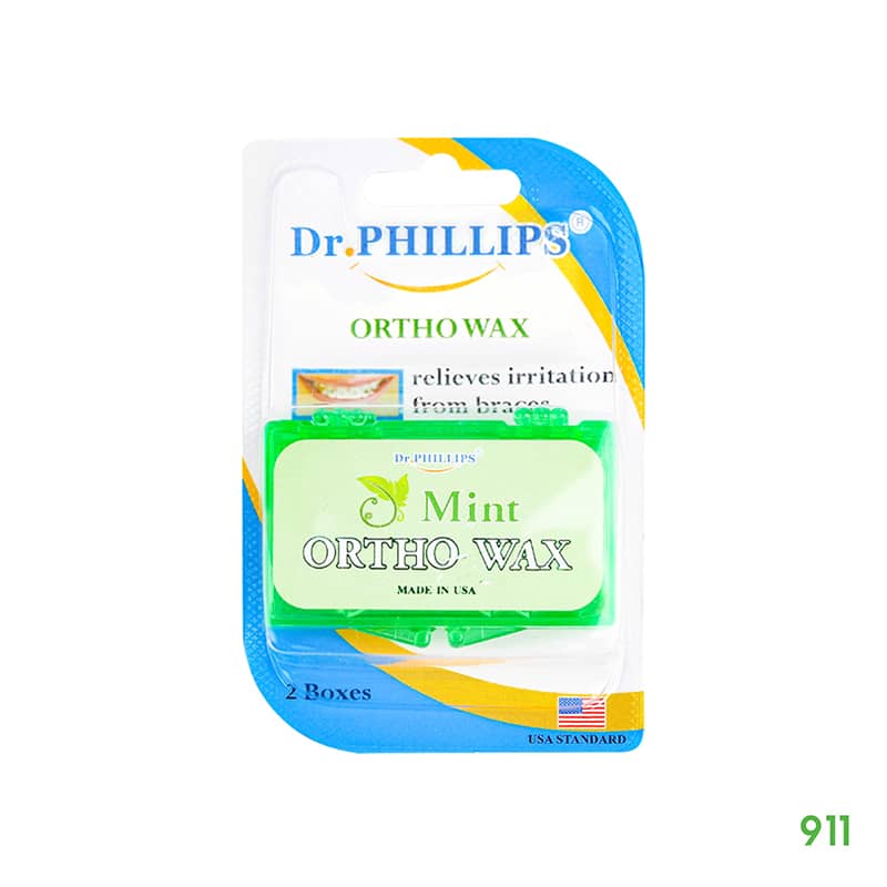 dr phillips-ortho wax 2 boxes-mint dr. phillips ortho wax ขี้ผึ้งติดเหล็กจัดฟัน