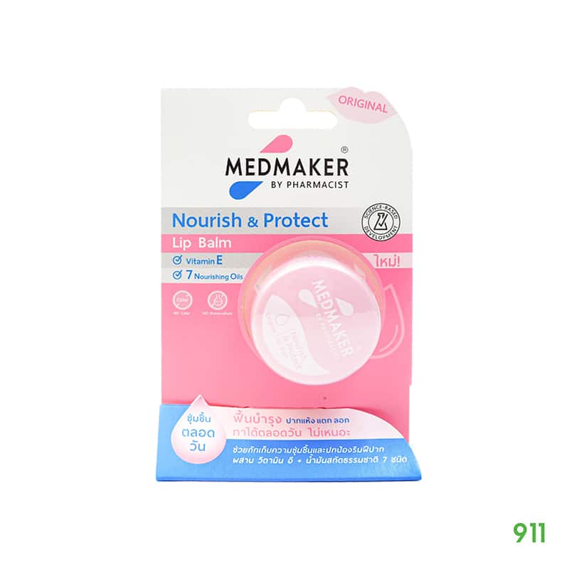 medmaker-nourish&protect lip balm 4.8g-front