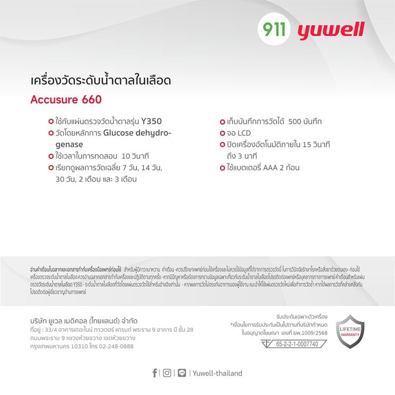 yuwell-blood glucose meter (660)-add