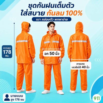 durable raincoat full scale